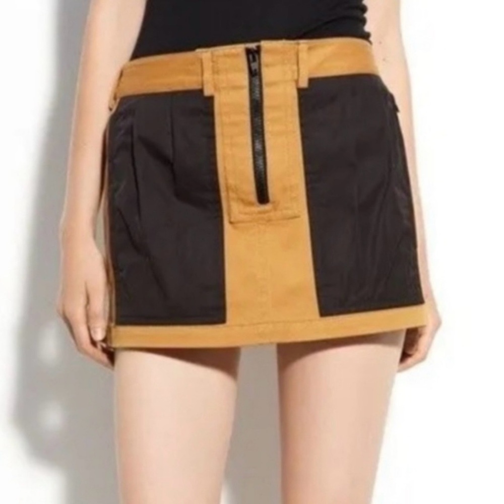 Alexander Wang Utility Mini Skirt Tan Size 4